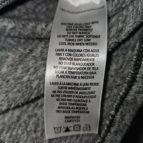 Calvin Klien Long Line Heathered Gray Hooded Zip Up Jacket Lg PTP 23 Length 32 - Picture 9 of 11